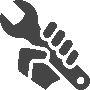 truck repairs icon black